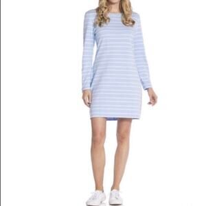 STS Sail To Sable Blue And White Stripe Nautical Coastal Dress XL